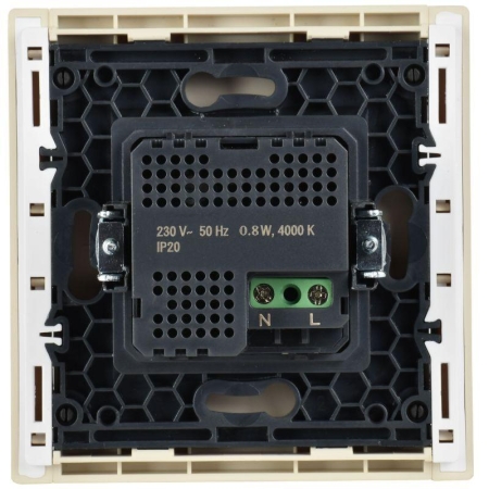 Датчик движения FORTE&PIANO FP456 с LED подсветкой ваниль IEK FP-MS11-N-150-05-K10