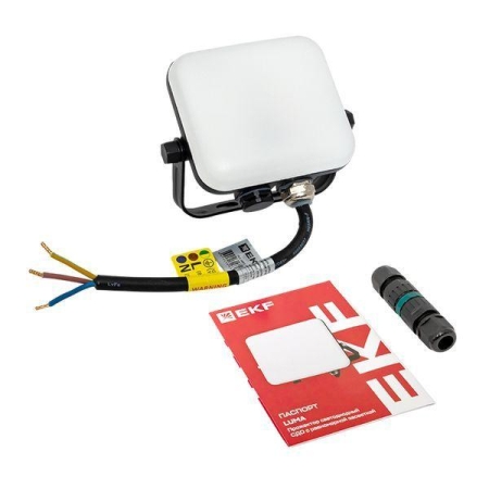 Прожектор светодиодный СДО-4001 10Вт 4000К IP65 с равномерной засветкой LUMA EKF FLL-4001-10-4000