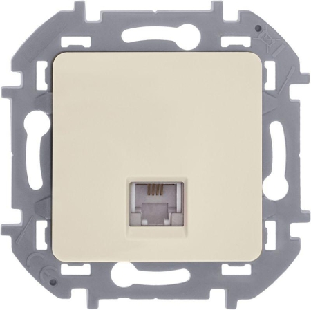 Розетка телефонная Inspiria RJ11 механизм сл. кость IEK 673821