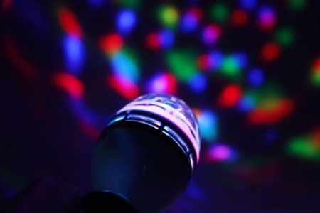 Лампа светодиодная DISCO 3Вт Е27 RGB 220-240В LED-A75DIS-3W-E27 Ergolux 14541