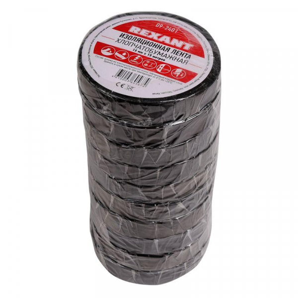 Изолента х/б 18мм (рул.15м) REXANT 09-2401