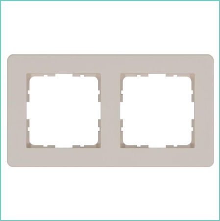 Рамка 2-м G-Flex тауп Jasmart G1102T