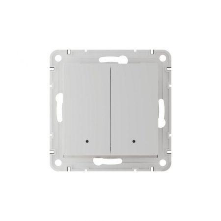 Выключатель 2-кл. AtlasDesign Smart 10А (сх. 5) L+N с подсветкой Zigbee механизм бел. SE ATN000153Z