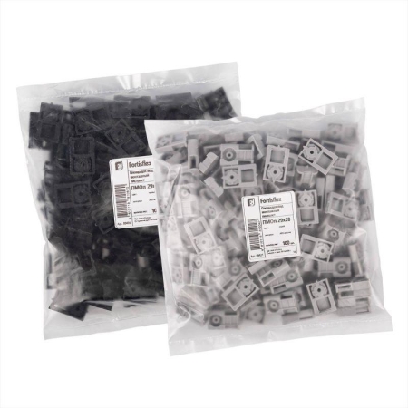 Площадка монтажная под пистолет усилен. ПМОп 29х20 черн. (уп.100шт) Fortisflex 89485