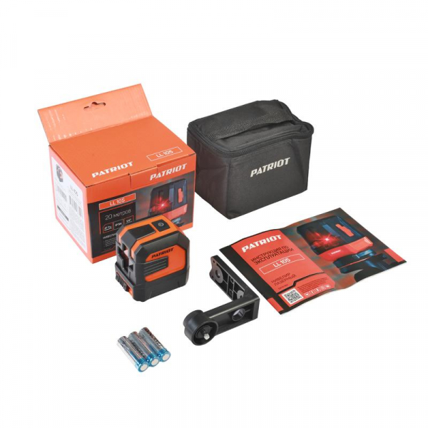 Нивелир лазерный LL 105 дальность без приемника 15м 1/4дюйм длина волный 650Нм красн. PATRIOT 120101102