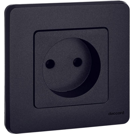 Розетка 1-м СП Inspiria 16А IP20 250В 2P механизм антрацит IEK 673713