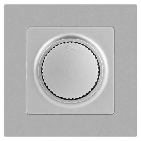 Светорегулятор поворотный СП Accent 6-401-03 600Вт 230В IP20 алюм. Intro Б0063674