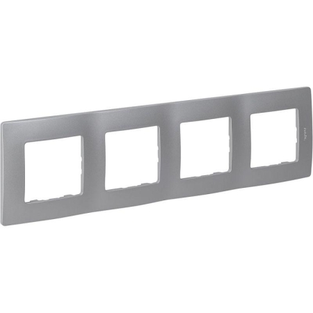 Рамка 4-м Etika алюм. IEK 672554