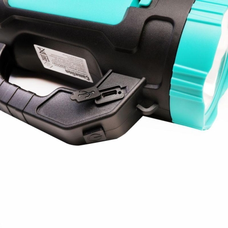 Фонарь аккумуляторный LED51527 3Вт 1LED+COB 4 режима Type C 3хLR03 пластик. черн./зел. Camelion 15130