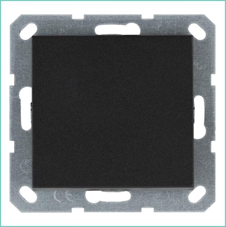 Выключатель 1-кл. 10А IP20 механизм анрацит Jasmart G3011B