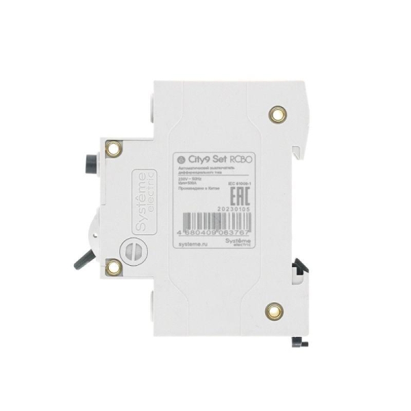 Выключатель автоматический дифференциального тока 2п (1P+N) C 20А 10мА тип A 4.5кА City9 Set 230В SE C9D51620