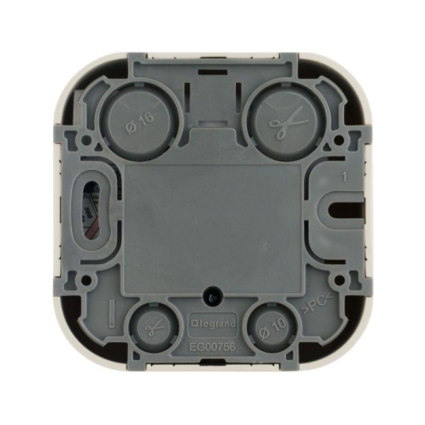 Розетка телефонная 1-м ОП Quteo RJ11 сл. кость IEK 782244