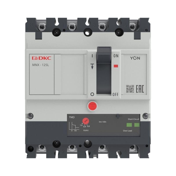 Выключатель автоматический 3N 63А 70кА pro MNX125L при AC415V расцепитель TMD YON MNX125L3NTMD0063
