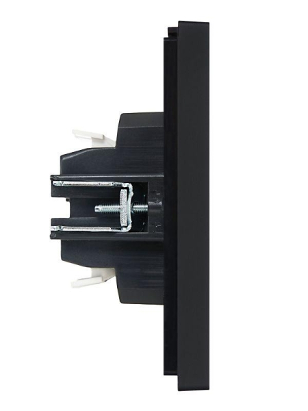 Выключатель проходной 2-кл. СП FORTE&PIANO 10А FP107 черн. IEK FP-V22-0-10-1-K02