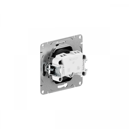 Розетка СП Эпика 16А без заземл. без шторок механизм черн. EKF UP1-SOB-100