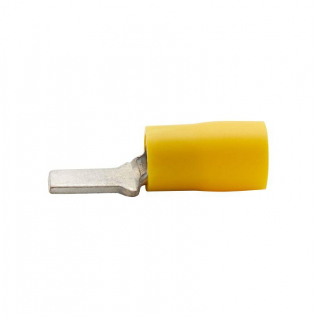 Наконечник изол. штыревой плоский 2.5-6кв.мм А=3.9мм В=9мм желт. (уп.50шт) DKC 2C11CP