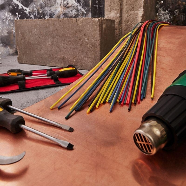 Набор трубок термоусадочных ТУТ нг 3.0/1.5 5 цветов 1м (уп.50шт) Rexant 29-0152