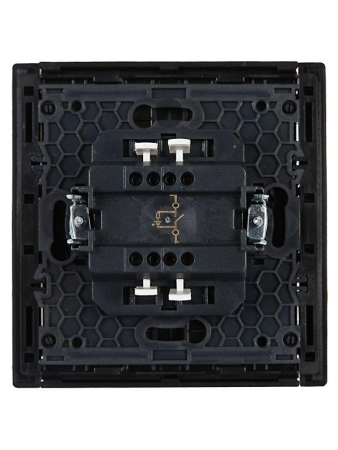 Выключатель 1-кл. СП FORTE&PIANO 10А FP102 с индикацией черн. IEK FP-V10-1-10-1-K02