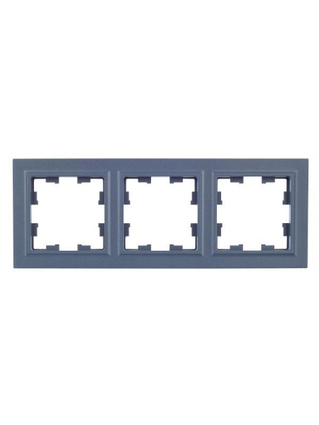 Рамка 3-м BRITE РУ-3-БрМ маренго IEK BR-M32-K35