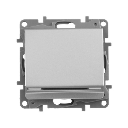 Выключатель карточный 1-кл. СП Etika 2А IP20 с выдержкой времени и подсветкой для гостиничных номеров механизм алюм. IEK 672493