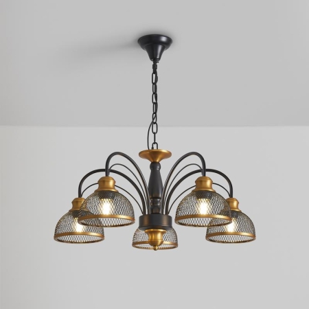 Светильник Caz 5х60Вт E27 IP20 подвесной Freya FR5527PL-05BBZ