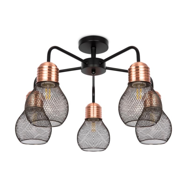 Светильник Agata 60Вт E27х5 IP20 потолочн. Freya FR4011CL-05BBS