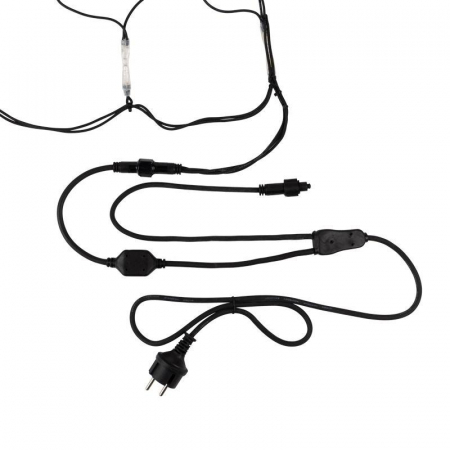 Гирлянда светодиодная "Сеть" 2х4м 560LED бел. 50Вт 220-240В IP67 провод каучук черн. Neon-Night 217-135