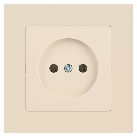 Розетка 1-м СП Accent 6-201-02 16А IP20 250В 2P сл. кость Intro Б0063659