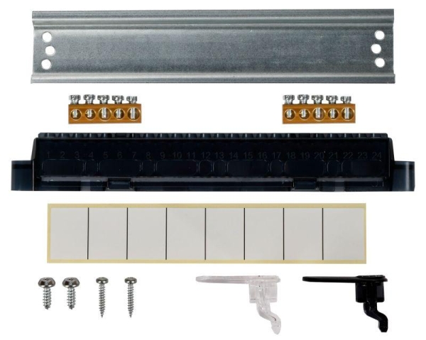 Корпус ЩРВ-П-8 UNION Compact IP41 черн. прозр. дверь пластик. IEK UIC-KP12-V-08-41-K01