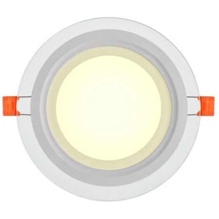 Светильник светодиодный ДВО 1621 12Вт 4000К IP20 встраив. со стекл. круг IEK LDVO0-1621-12-4000-K01