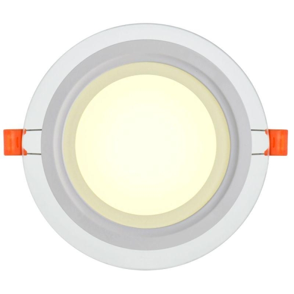 Светильник светодиодный ДВО 1621 12Вт 4000К IP20 встраив. со стекл. круг IEK LDVO0-1621-12-4000-K01