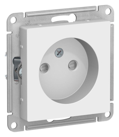 Розетка AtlasDesign 16А без заземл. защ. шторки механизм лотос SE ATN001349