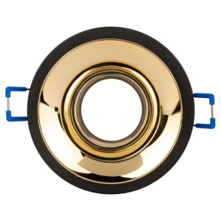 Светильник декоративный KL103 BK/GD MR16 GU5.3 встраив. черн. золото ЭРА Б0056357