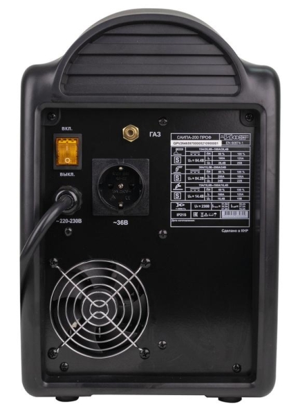 Инвертор сварочный полуавтомат. САИПА-200ПРОФ (MIG/MAG) Ресанта 65/97