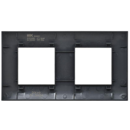 Рамка 2-м SKANDY SK-F02Bl черн. IEK SK-M22-K02