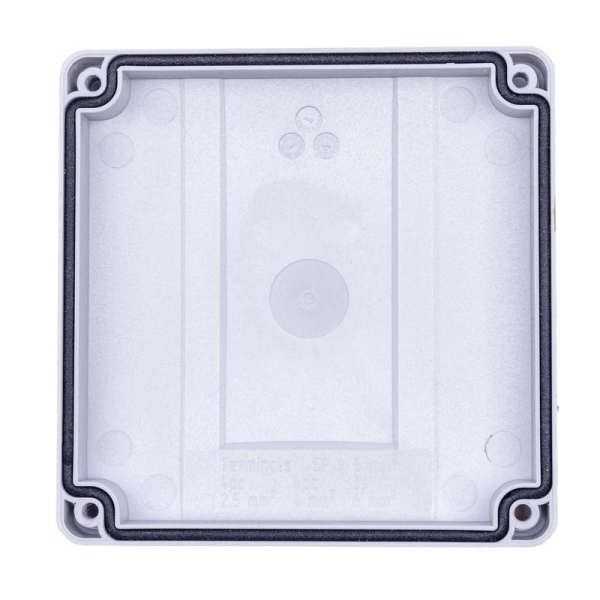 Коробка распределительная 110х110х67мм IP 65 в компл. с клеммным рядом 5х6кв.мм 41А сер. EXTHERM Extherm JB-60-GR