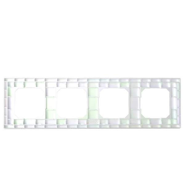 Рамка 4-м Pixel универс. перламутр. TOKOV ELECTRIC TKE-PX-RM4-C04