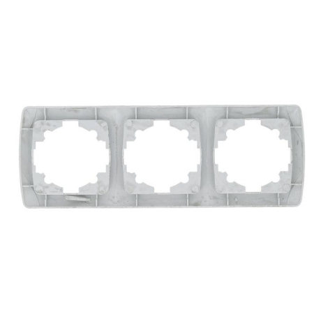 Рамка 3-м СП Мадрид горизонт. бел. EKF EIM-G-303-10