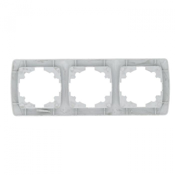 Рамка 3-м СП Мадрид горизонт. бел. EKF EIM-G-303-10