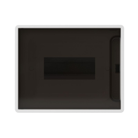 Щиток 8 мод. настенный FRAME с тонированной дверцей с 2 шинами PEN на 6 и 8 отв. бел. DKC F08W1WD