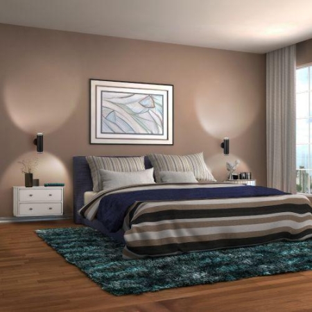 Подсветка декоративная WL45 BK MR16 GU10 12Вт черн. IP20 для интерьера стен Эра Б0058494