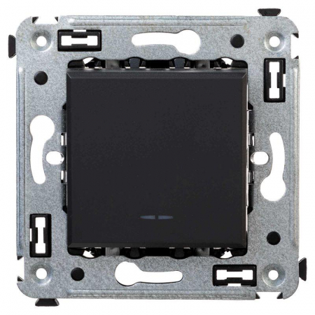 Переключатель 1-кл. СП Avanti "Черный матовый" DKC 4412113