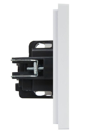 Розетка СП FORTE&PIANO FP215 16А с заземл. защ. шторки винт. крепл. бел. IEK FP-R14-16-K01