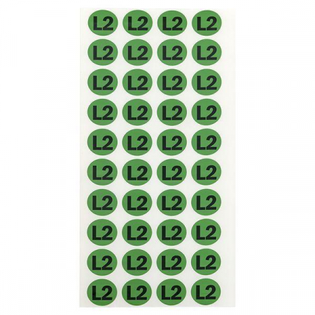 Наклейка "L2" d20мм PROxima EKF an-2-15-1