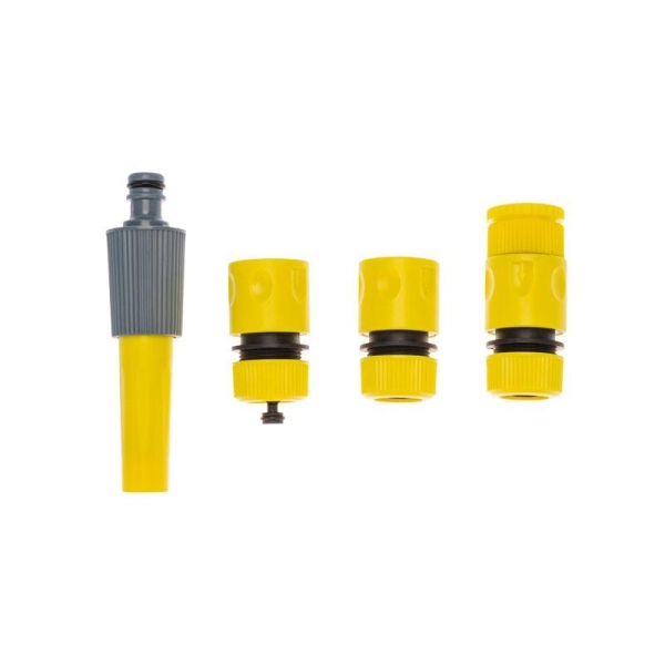 Катушка со шлангом 1/2дюйм 15м 3 коннектора 1 распылитель ЧЕТЫРЕ СЕЗОНА 62-0267