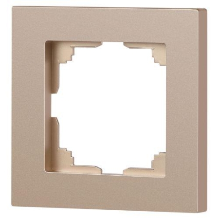 Рамка 1-м СП Accent 6-501-04 шампань Intro Б0063746