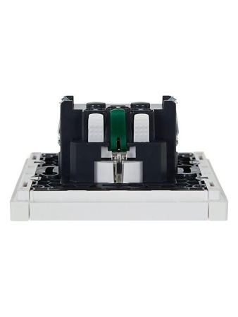 Розетка СП FORTE&PIANO FP214 16А с заземл. без защ. шторок безвинт. крепл. бел. IEK FP-R11-16-1-K01