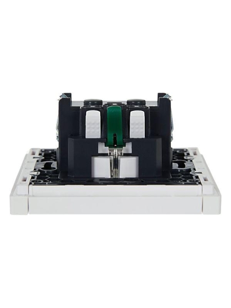 Розетка СП FORTE&PIANO FP214 16А с заземл. без защ. шторок безвинт. крепл. бел. IEK FP-R11-16-1-K01