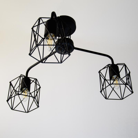 Светильник "Стелла" 131 НПБ 01-3х60-202 Е27 ИУ черн. муар Элетех 1005404669