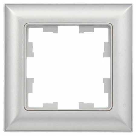 Рамка 1-м BRITE РУ-1-Бр алюм./алюм. IEK BR-M12-12-K47